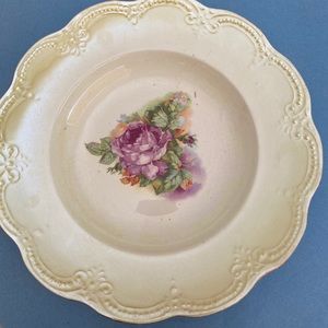Vintage Purple Rose Plate Limoges China